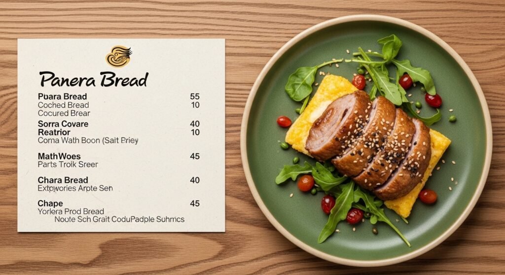 panera bread menu