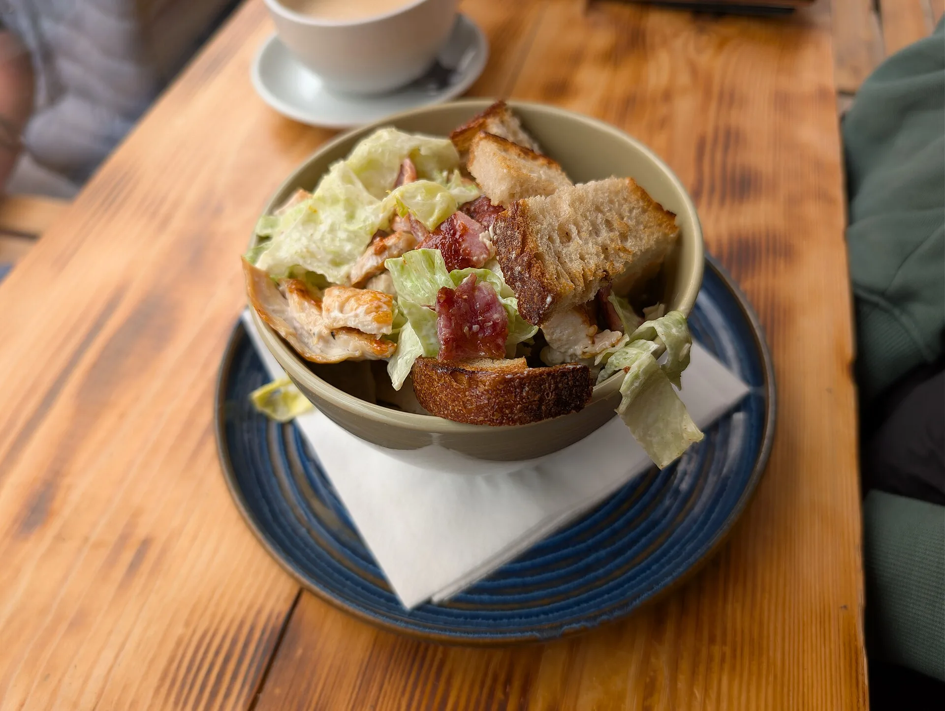 Chicken Caesar salad from the panera salad menu